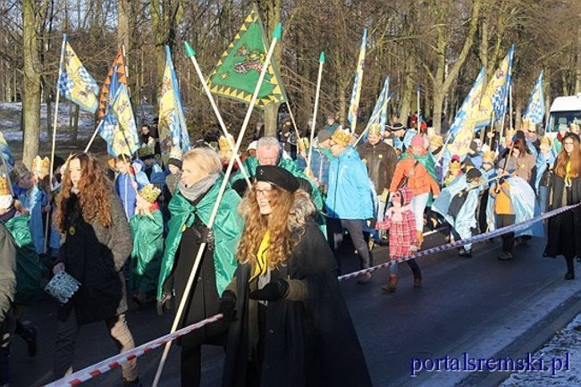 Trzej Królowie na ulicach Śremu