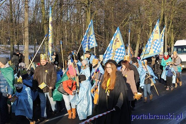 Trzej Królowie na ulicach Śremu