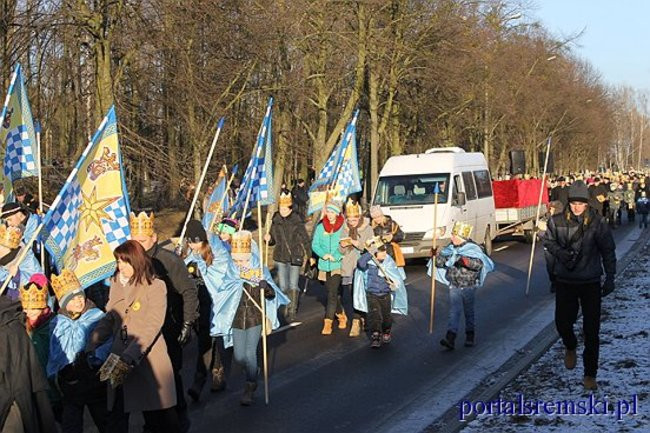 Trzej Królowie na ulicach Śremu