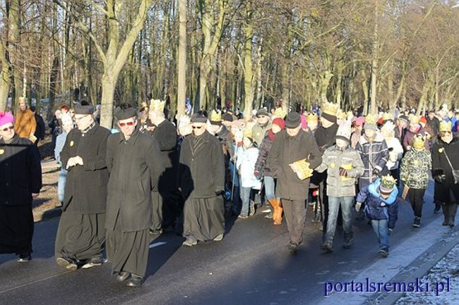 Trzej Królowie na ulicach Śremu