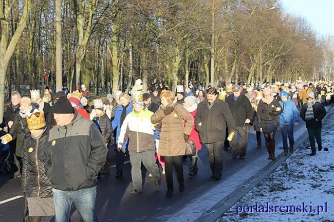 Trzej Królowie na ulicach Śremu