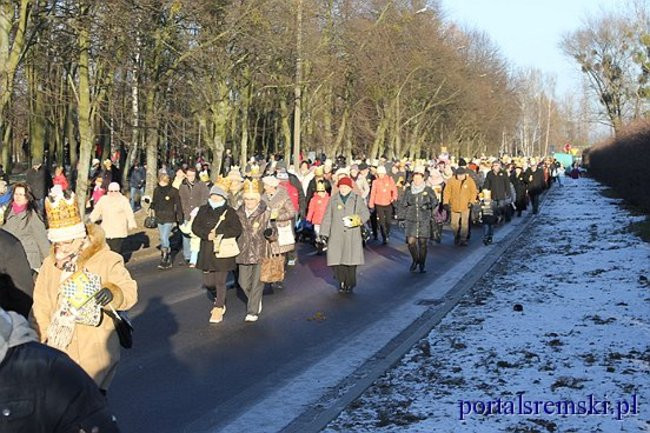 Trzej Królowie na ulicach Śremu