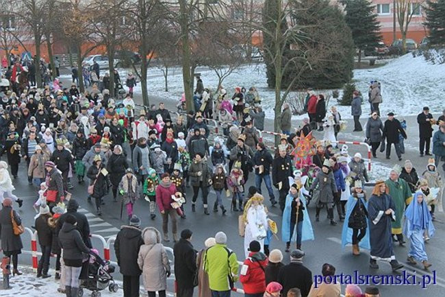 Trzej Królowie na ulicach Śremu