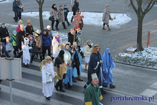 Trzej Królowie na ulicach Śremu