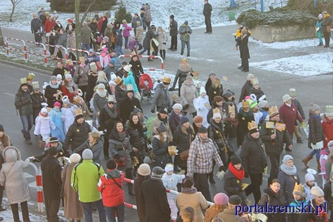 Trzej Królowie na ulicach Śremu