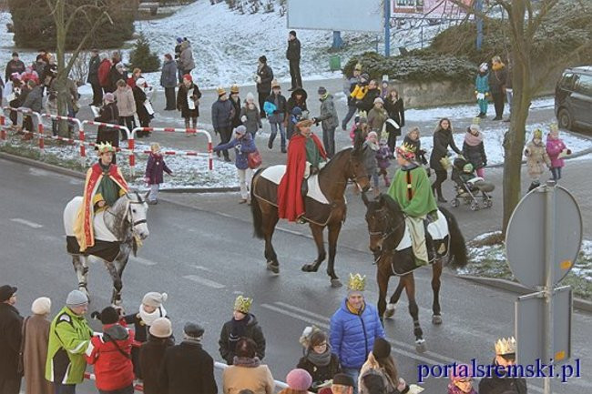 Trzej Królowie na ulicach Śremu