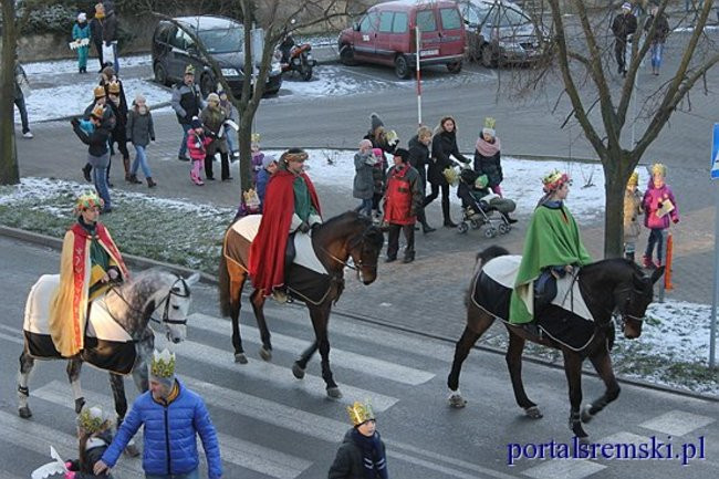 Trzej Królowie na ulicach Śremu