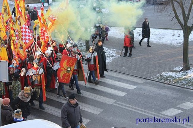 Trzej Królowie na ulicach Śremu