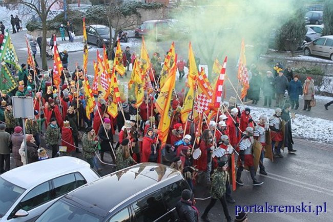 Trzej Królowie na ulicach Śremu