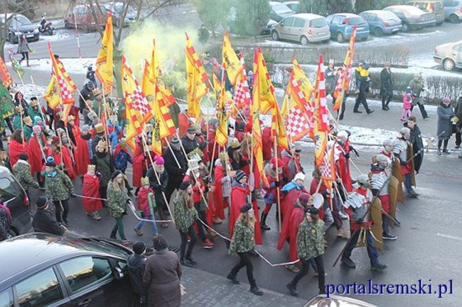 Trzej Królowie na ulicach Śremu