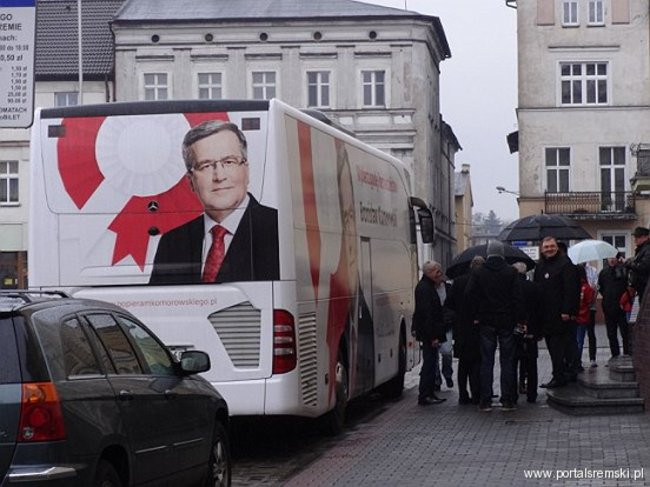 Bronkobus tak. Komorowskiego nie było