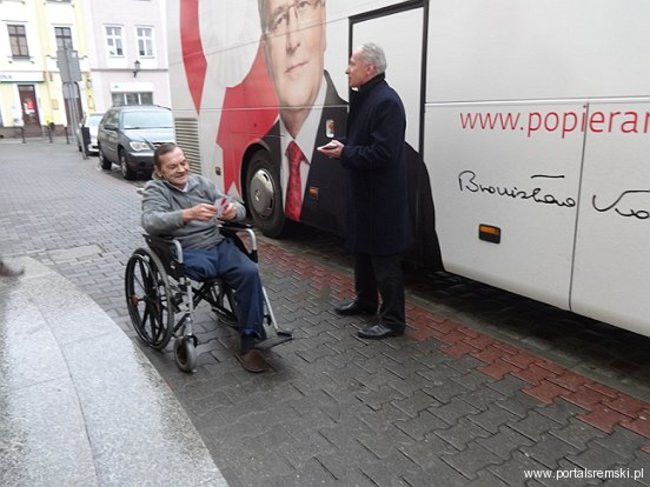 Bronkobus tak. Komorowskiego nie było