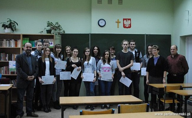 Uczniowie z certyfikatem