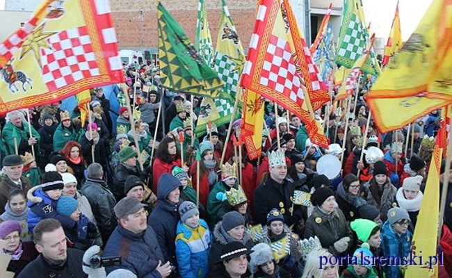 Trzej Królowie na ulicach Śremu