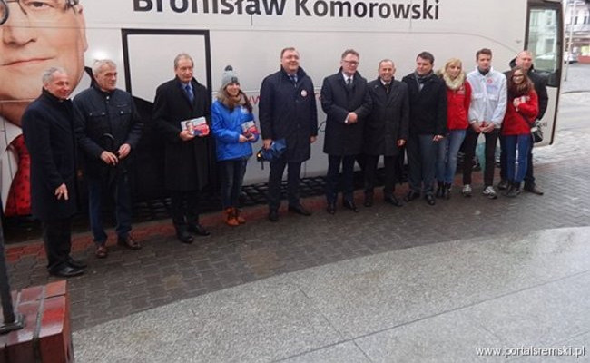 Bronkobus tak. Komorowskiego nie było