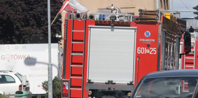 Interwencja przy głównym ciągu komunikacyjnym. Wezwanie do  tapczanu.