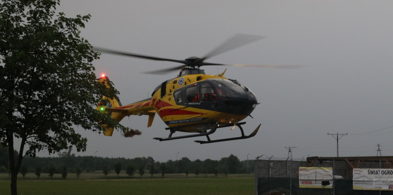 Helikopter Lotniczego   Pogotowia Ratowniczego lądował na ul. Poznańskiej