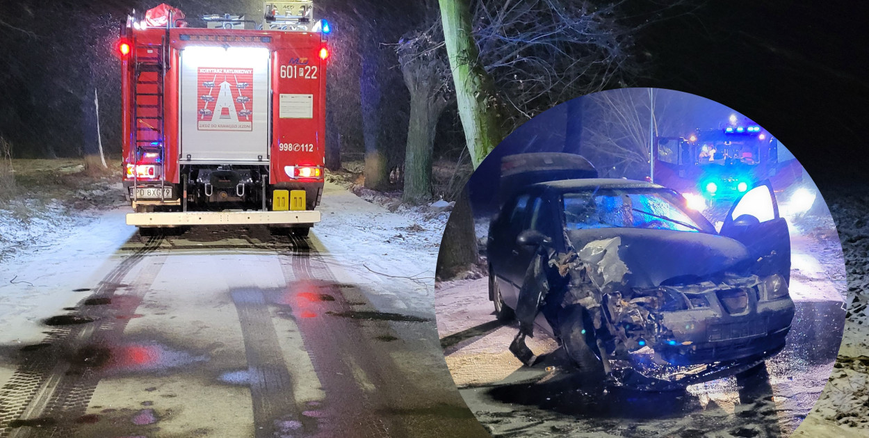 Warunki pogodowe bardzo trudne. Straż i Policja już interweniowały