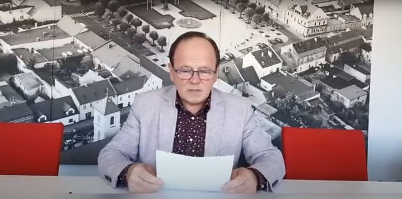 screen z nagrania komunikatu