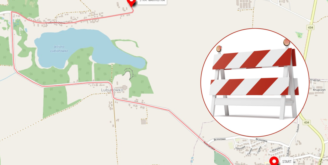 Mapka opublikowana przez Urząd Miasta i Gminy Dolsk.