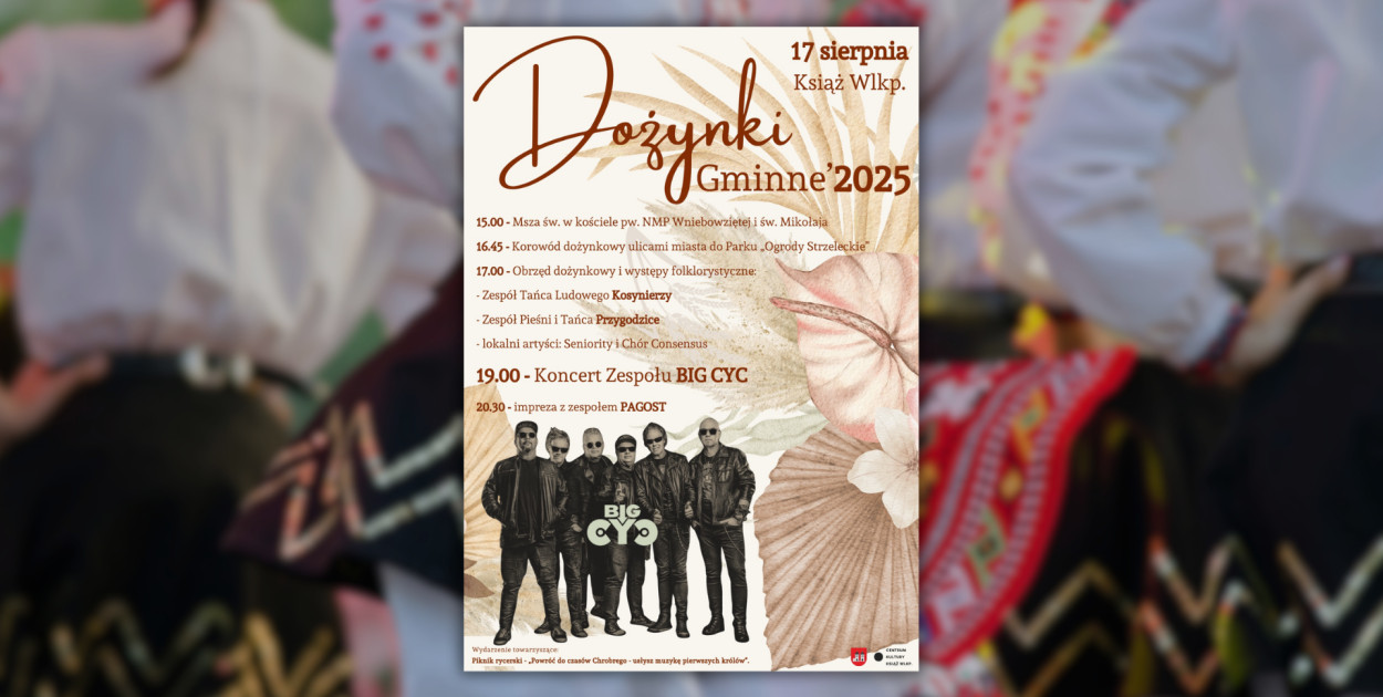Dożynki w Książu zaskoczą rockowym charakterem. Znamy program.