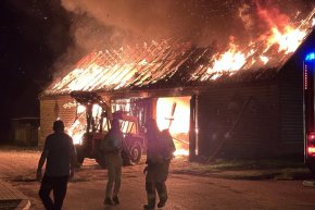 Pożar stodoły w Pełczynie-4209