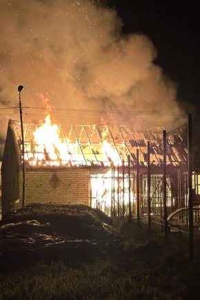 Pożar stodoły w Pełczynie-4209