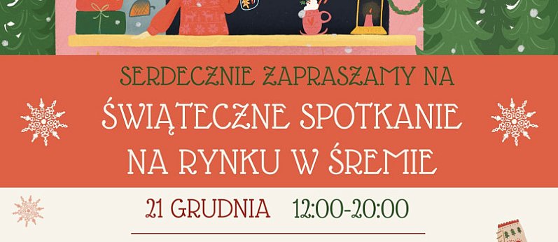 Świąteczne spotkanie na rynku w Śremie