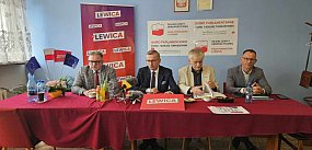 Konferencja posła Tadeusza Tomaszewskiego w Śremie