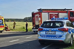 Wypadek na DW436 w Chrząstowie. Motocyklista poniósł poważne obrażenia-80201