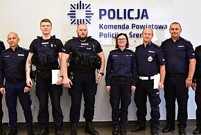 Awanse w śremskiej komendzie. Pięciu policjantów z nowymi funkcjami-80451