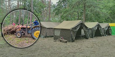 Pogorzelica prawie gotowa. Harcerze budują obóz-81734