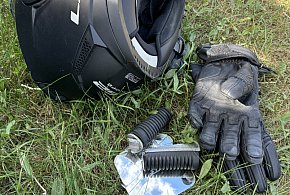 Stłuczka samochodu z motocyklem. Dostał 1000 zł mandatu i 10 pkt karnych-82576