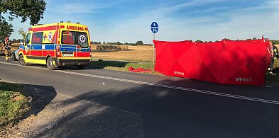 Śmiertelny wypadek z udziałem rowerzysty /w sąsiednim powiecie/-82584