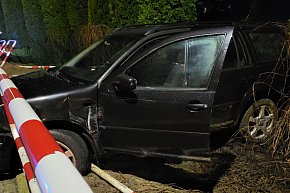 Volkswagen wypadł z drogi-5726