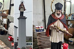Odnowienie figury św. Jana Niepomucena w Niesłabinie-5754