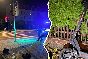 Pijany na e-hulajnodze uderzył w sygnalizator. Odpowie przed sądem-83751