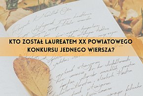 Święto młodych poetów! Znamy wyniki XX Powiatowego Konkursu Jednego Wiersza-84768