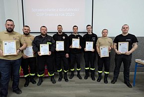 Nowe otwarcie w OSP Śrem - Wybrano władze i nagrodzono liderów