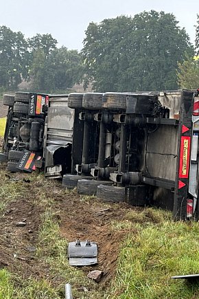 Wypadek ciężarówki Ostrowo, k. Śremu-5586