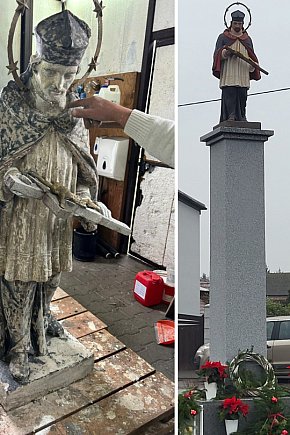 Odnowienie figury św. Jana Niepomucena w Niesłabinie-5754