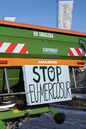 Rolnicy w Jerce protestowali  przeciwko umowie z Mercosur-5785