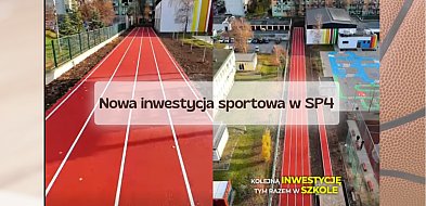 Nowa inwestycja w SP4. Nowoczesna, czterotorowa bieżnia i skocznia do skoku w dal!-84533