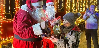Do tych miejscowości dzisiaj  udał się św. Mikołaj kolejką-85581