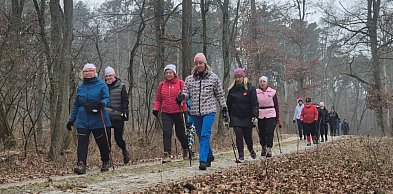 Maszerowali dla WOŚP - Nordic Walking w sercu Żabińskich Gór Lokalna integracja w