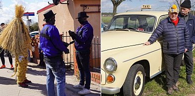 Tradycyjne murzenie w Zbrudzewie. Tego dnia  zajechały  również klasyki