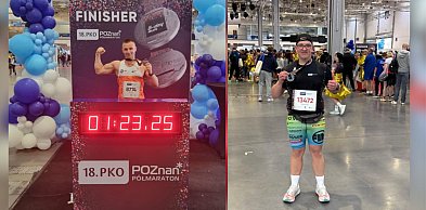Biegowe rekordy życiowe śremskich policjantów! 18. Poznań Półmaraton