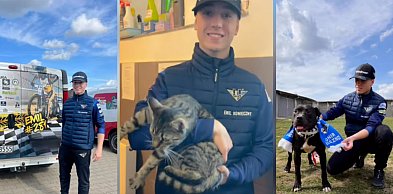 Żużlowiec o wielkim sercu! Emil Konieczny z podopiecznym ze schroniska w Gaju