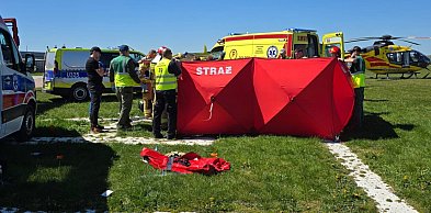 Dramat na lotnisku w Lesznie. Nie żyje 39-letni skoczek spadochronowy.