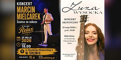 Wyjątkowy poniedziałek w Klubie Relax! Dwa koncerty akustyczne jednego wieczoru